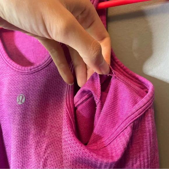 Lululemon seamless ribbed tank top women size 6 magenta - Picture 6 of 10